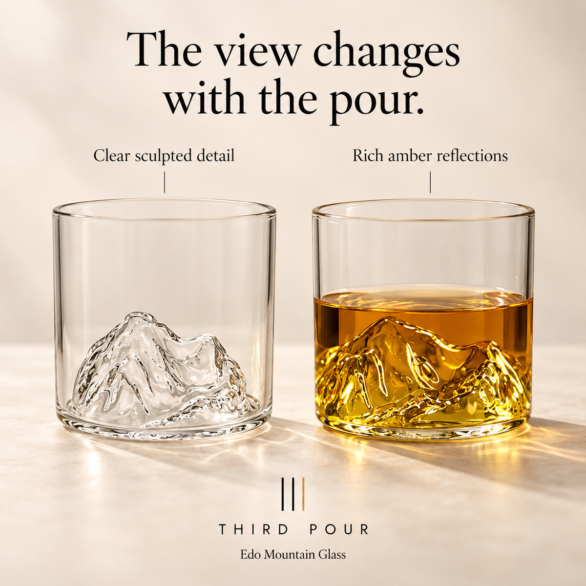 Third Pour™ Edo Mountain Glass